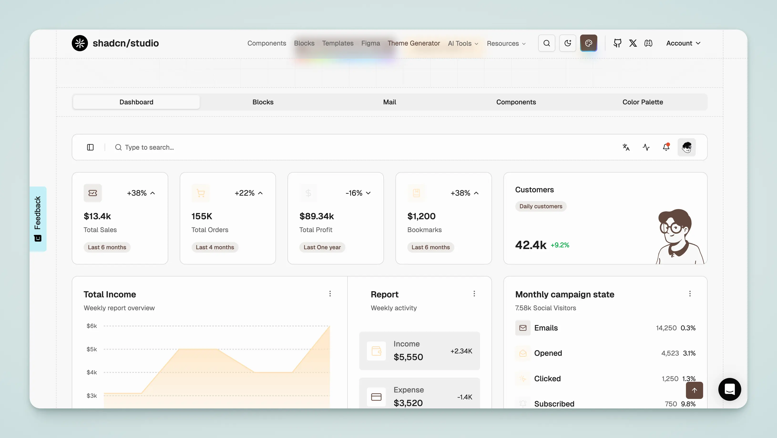 Shadcn Studio Theme